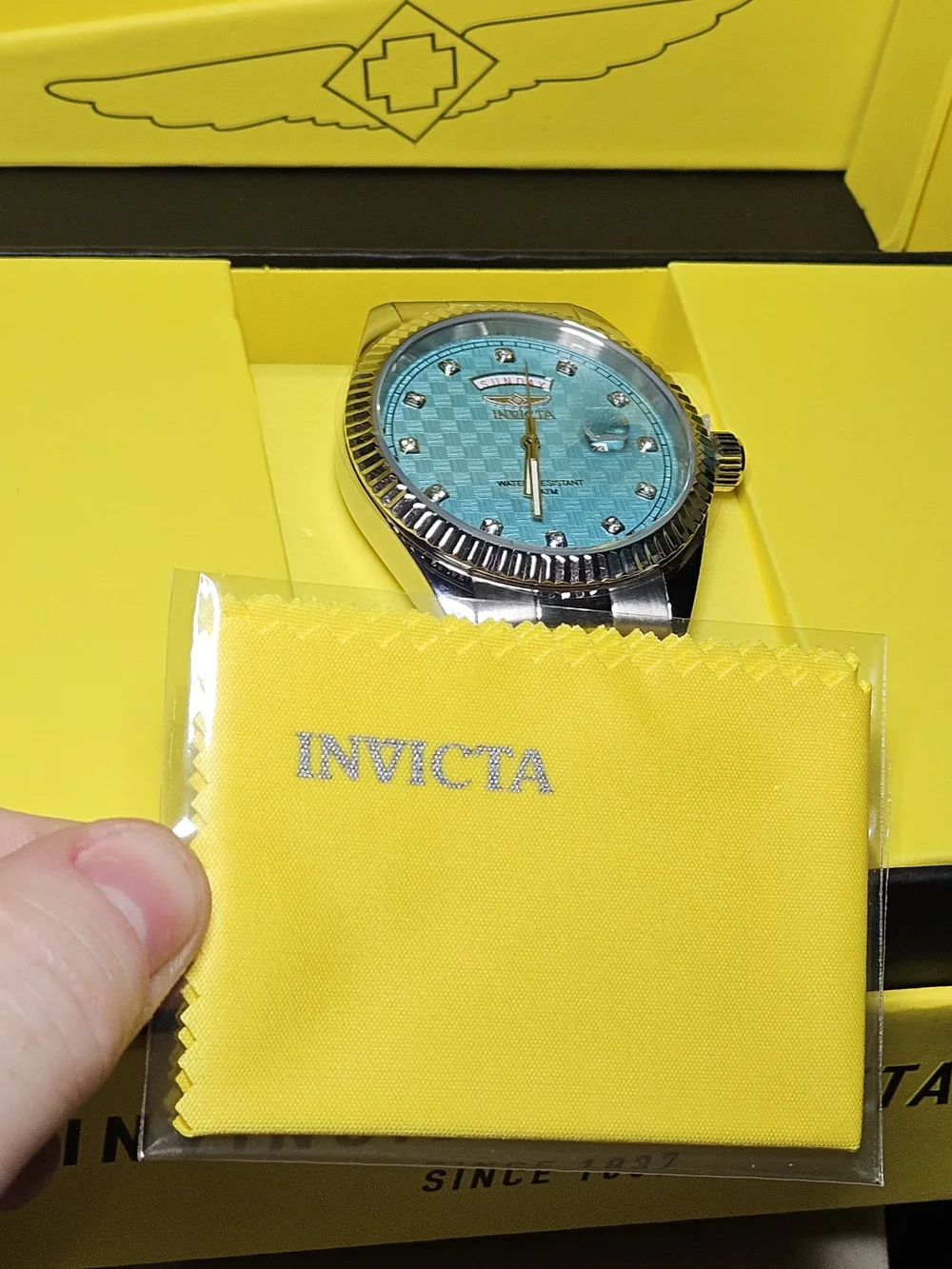 Invicta Specialty Striad Command 43mm Watch - Tiffany Blue Dial 51048